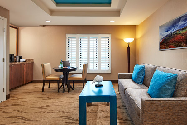 Overview of the empress suite sitting area